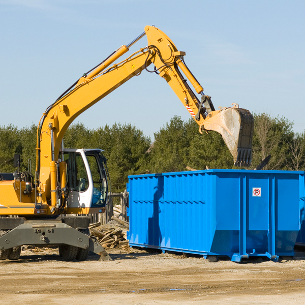 can i choose the location where the residential dumpster will be placed in Clear Creek OH